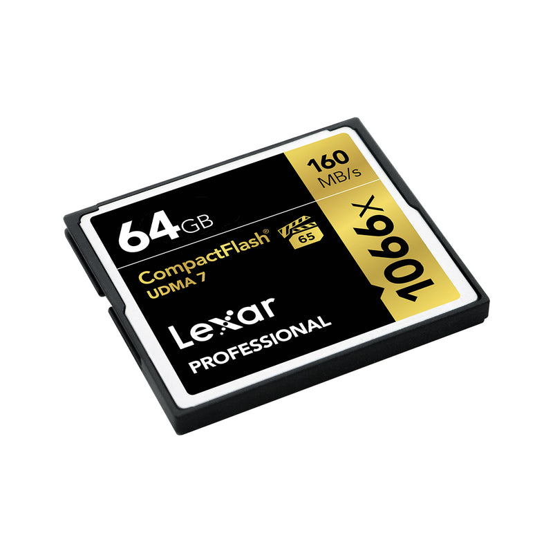 Lexar Professional 1066x CompactFlash Card 64GB Memory Card