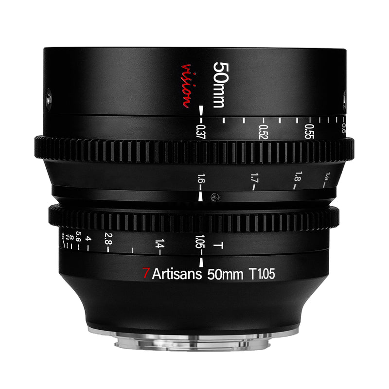 7Artisans 50mm T1.05 APSC CINE LENS (M43 Mount)