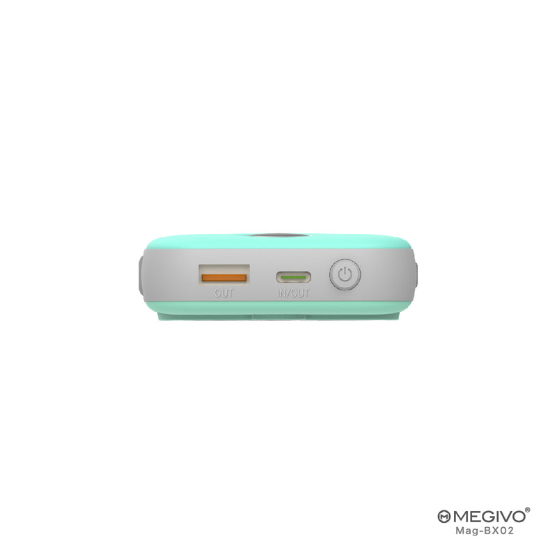 Megivo Mag-BX02 10,000mAh 磁吸無線流動充電器