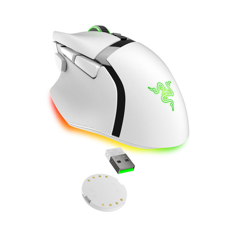 Razer 雷蛇 Basilisk V3 Pro 白色 - 人體工學無線遊戲 滑鼠