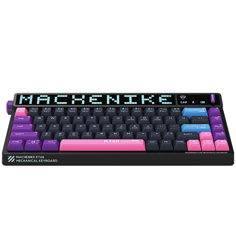 Machenike Machenike KT68-B68W 68-Keys Silver Switch (LED Black Limited Edition) Wireless RGB Mechanical Keyboard