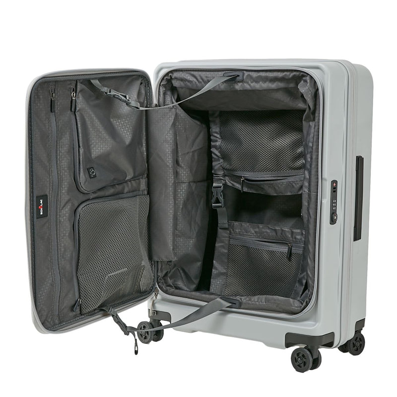 ECHOLAC SQUARE FX Front Opening Zipper Suitcase PC263