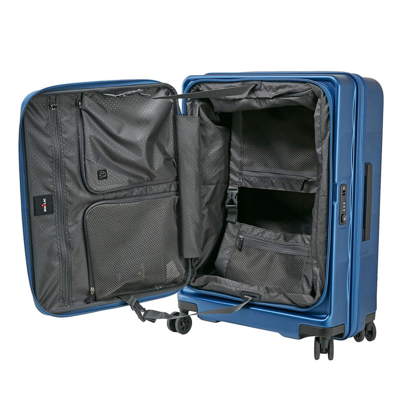 ECHOLAC SQUARE FX Front Opening Zipper Suitcase PC263