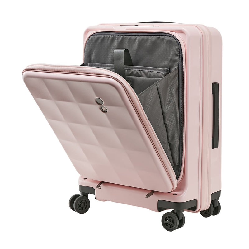 ECHOLAC SQUARE FX Front Opening Zipper Suitcase PC263