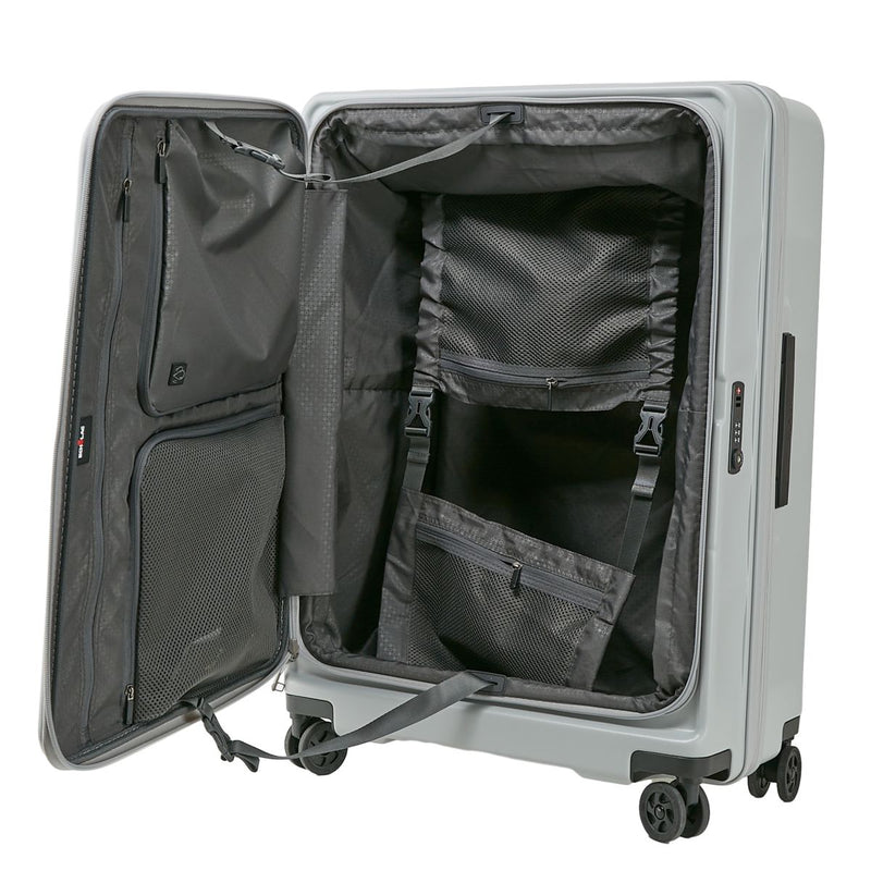 ECHOLAC SQUARE FX Front Opening Zipper Suitcase PC263