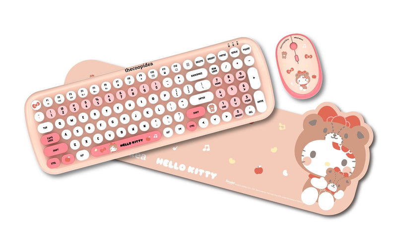 thecoopidea x Sanrio TAPPY+ Hello Kitty Wireless Keyboard & Mouse Set
