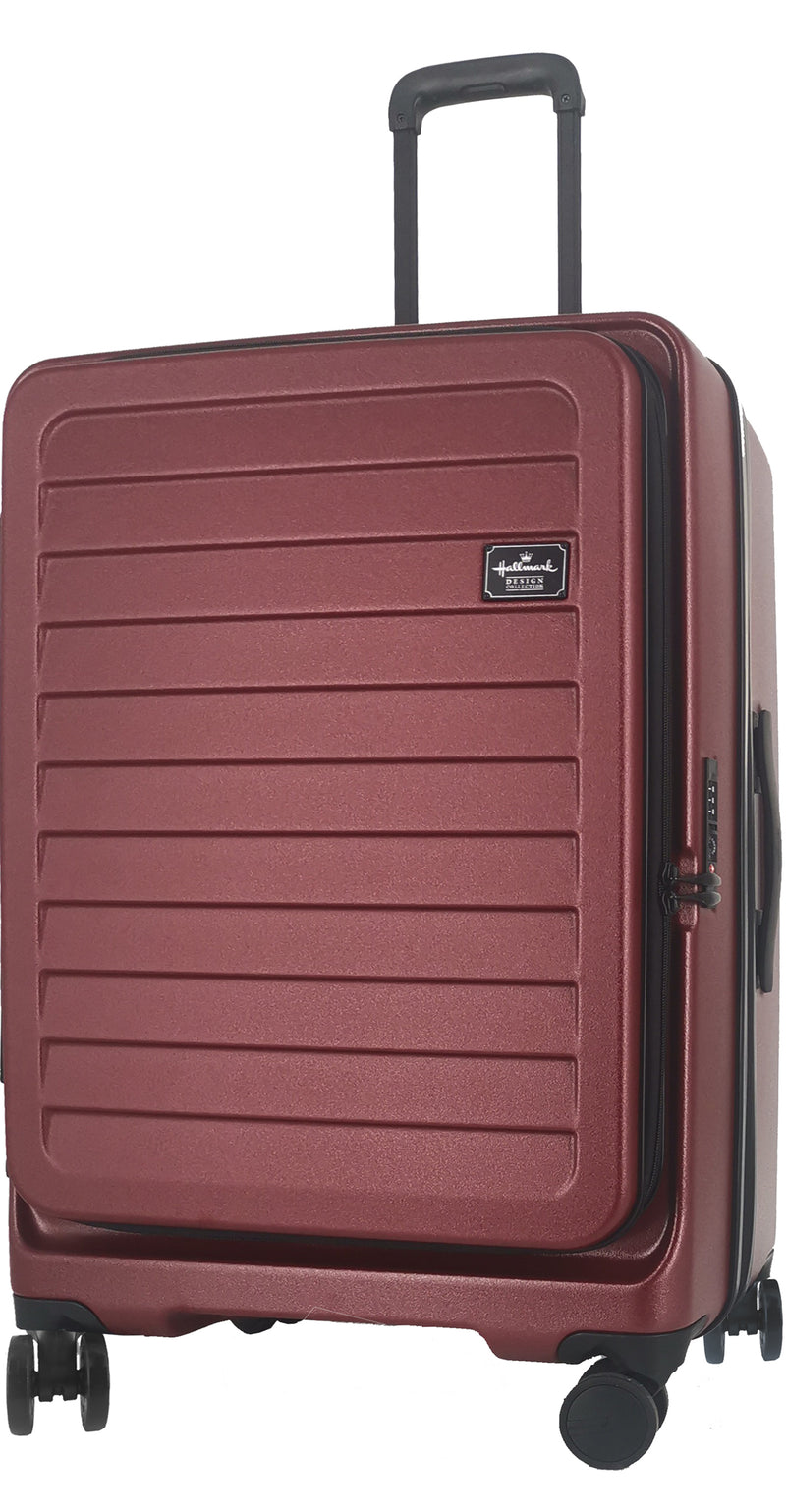 HALLMARK PC Japan Hinomoto wheels Front Opening Luggage with Zipper HM842T