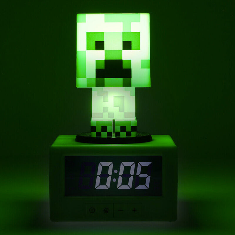 Paladone Minecraft Creeper 3in1 Alarm Clock Figure Light