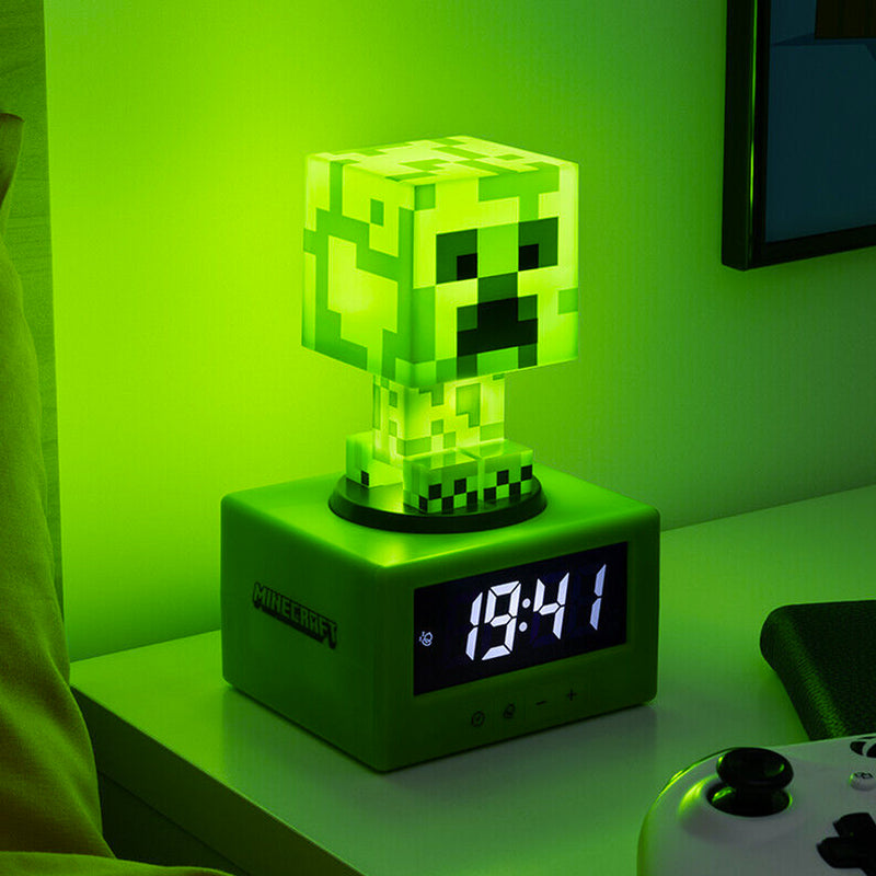 Paladone Minecraft Creeper 3in1 Alarm Clock Figure Light