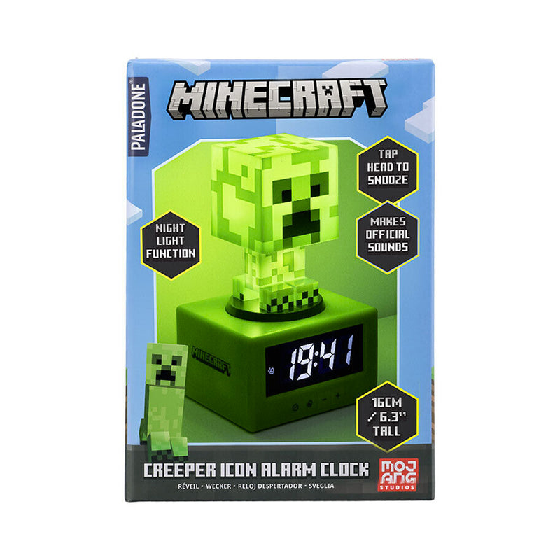 Paladone Minecraft Creeper 3in1 Alarm Clock Figure Light