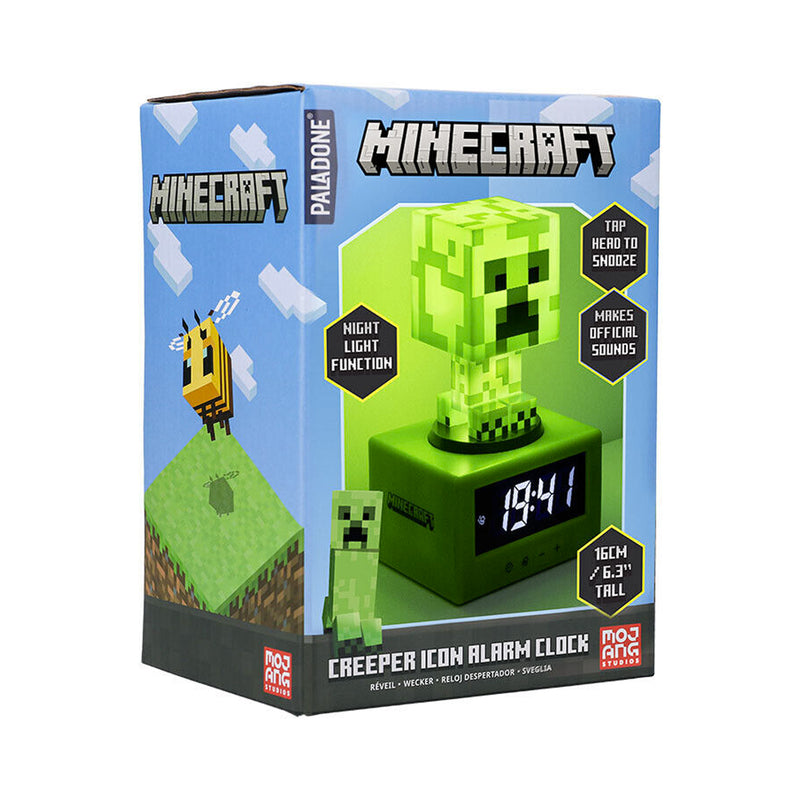 Paladone Minecraft Creeper 3in1 Alarm Clock Figure Light