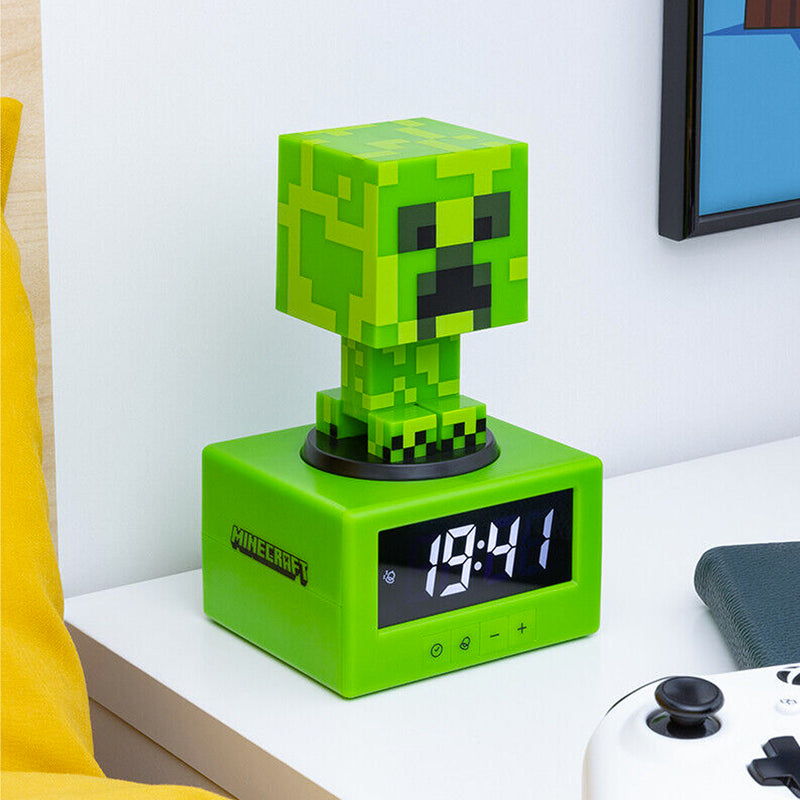 Paladone Minecraft Creeper 3in1 Alarm Clock Figure Light