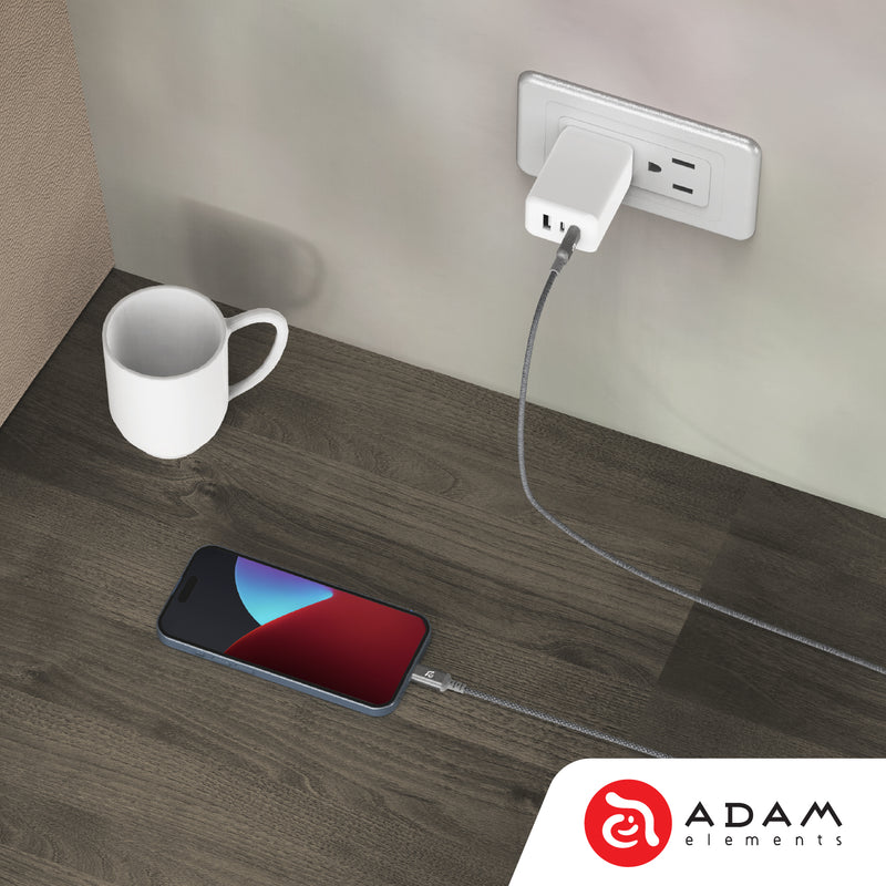 ADAM elements CASA S120 USB-C 對 USB-C 60W編織充電傳輸線