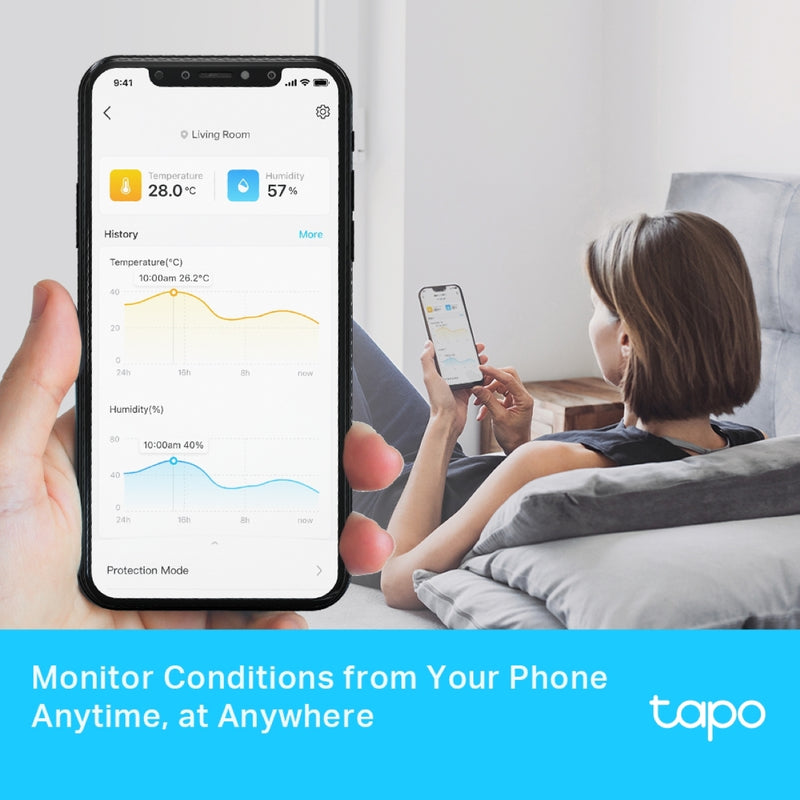 TP-Link Tapo T315 Smart Temperature & Humidity Monitor (Tapo Smart Hub H200 is required)