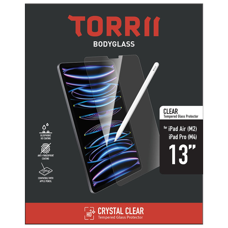 Torrii BODYGLASS iPad Air 13" (M2) /iPad Pro 13" (M4) 玻璃保護貼