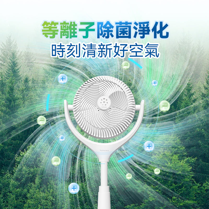 Yohome Double-sided double-leaf purification smart voice retractable circulation Fan