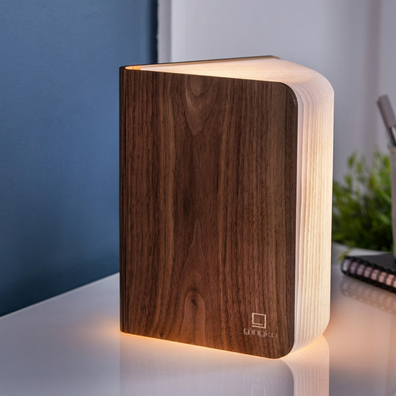 Gingko Design Smart Book Light (Natural Wood)