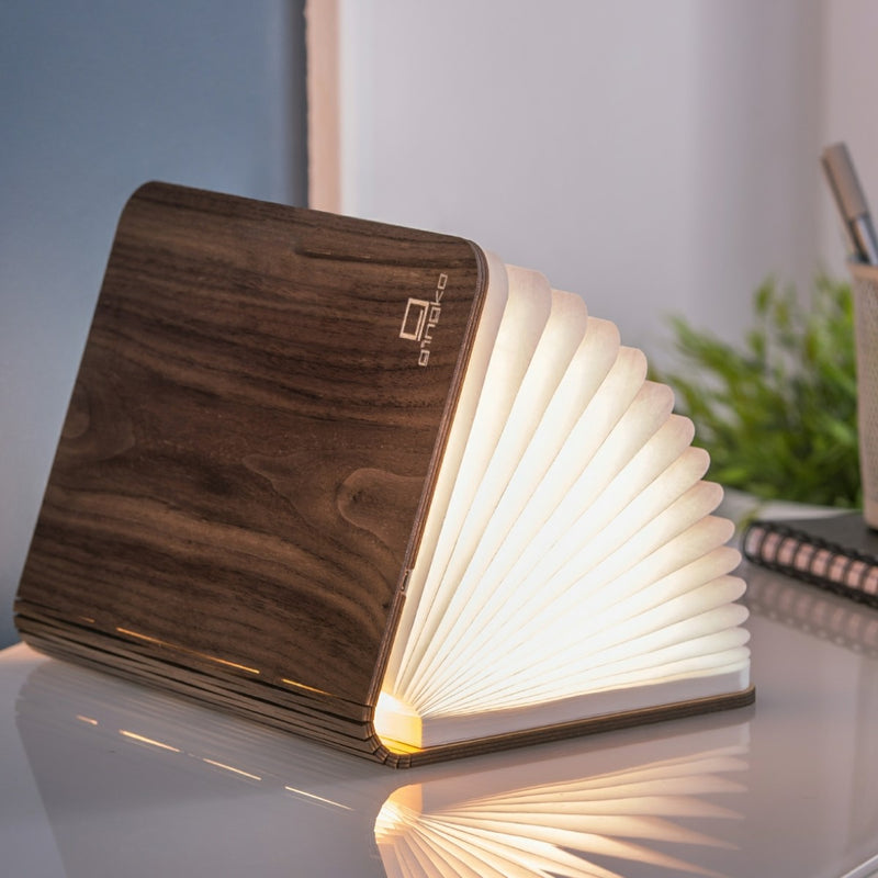 Gingko Design Smart Book Light (Natural Wood)