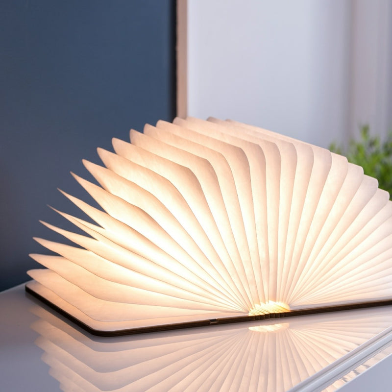 Gingko Design Smart Book Light (Natural Wood)