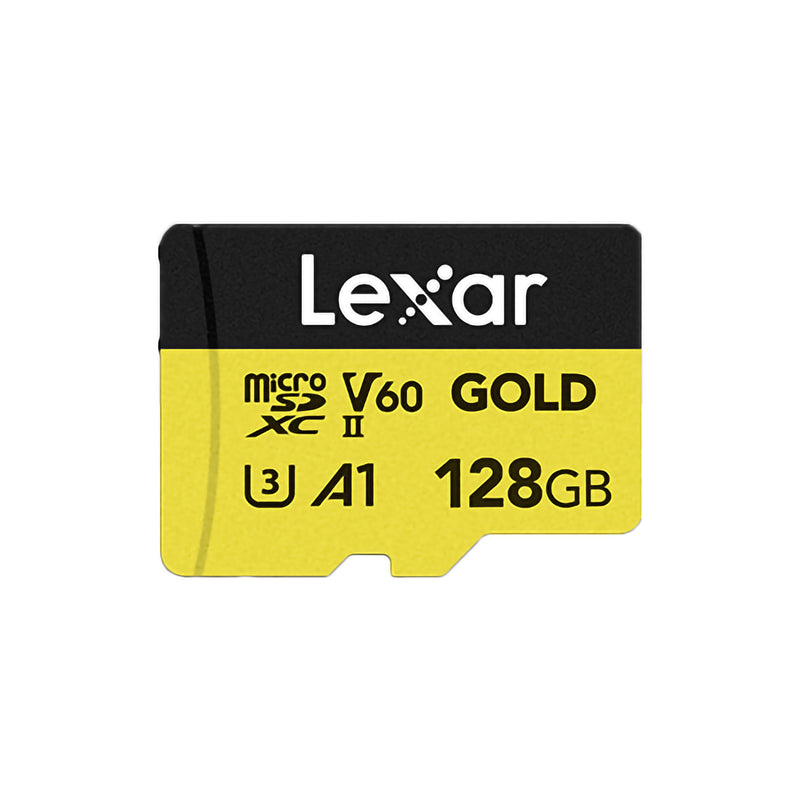 Lexar Professional GOLD microSDXC V60, UHS-II 記憶卡 128GB