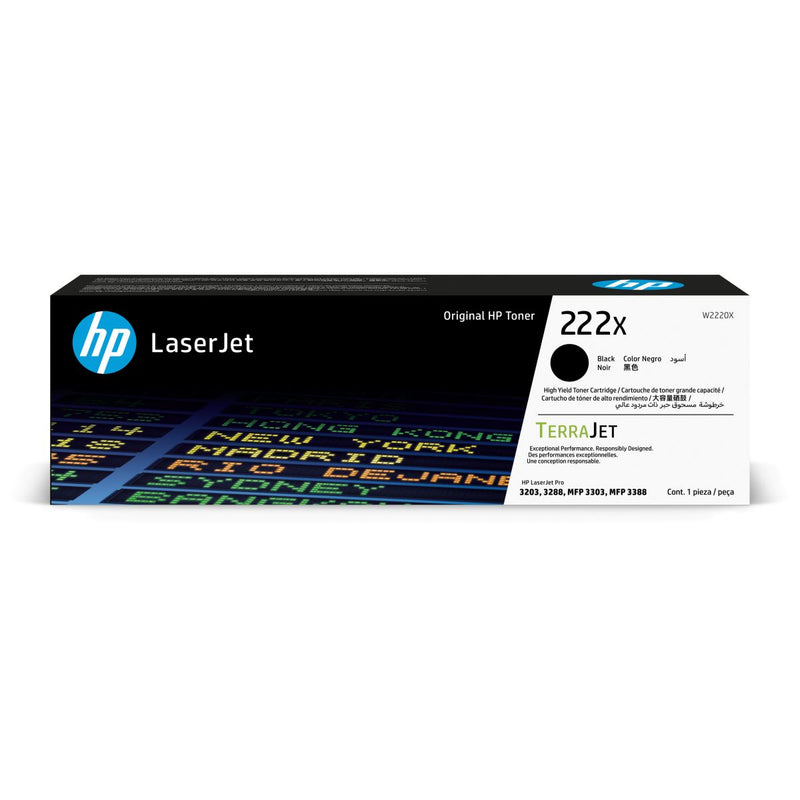 HP 惠普 222X高打印量黑色原廠LaserJet碳粉匣 (W2220X)