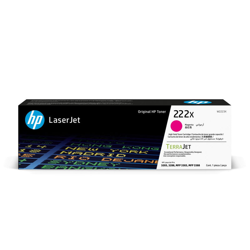 HP 222X High Yield Magenta Original LaserJet Toner Cartridge (W2223X)