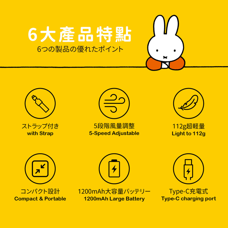 miffy MIF28 Miffy迷你手持 風扇