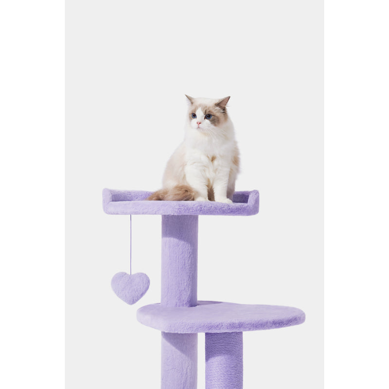 Vetreska Heartpurrple Cat Climber (Three Platforms)