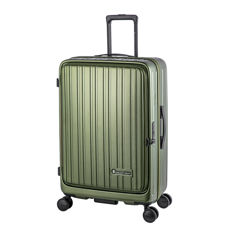 Daycrown 8528 Front Open Expandable Hinomoto Wheels Suitcase Luggage