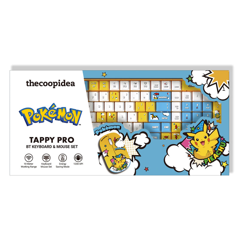 thecoopidea x Pokemon TAPPY Pro 藍牙鍵盤滑鼠套裝