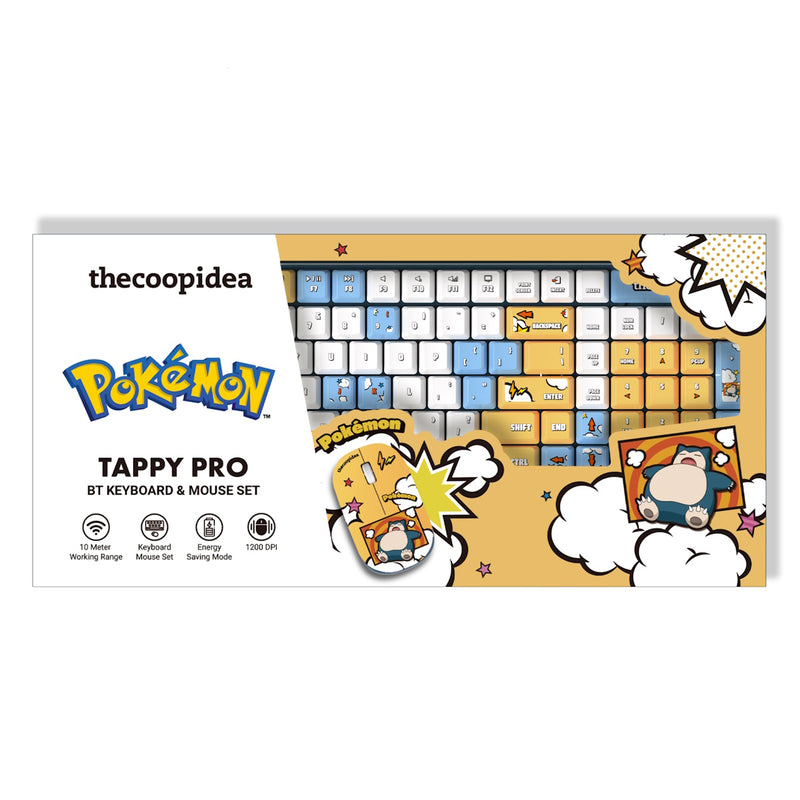 thecoopidea x Pokemon TAPPY Pro 藍牙鍵盤滑鼠套裝