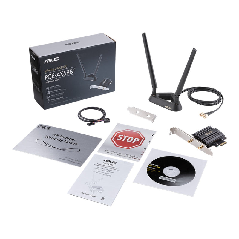 ASUS PCE-AX58BT AX3000 Dual Band PCI-E WiFi 6 Wi-Fi Adapter