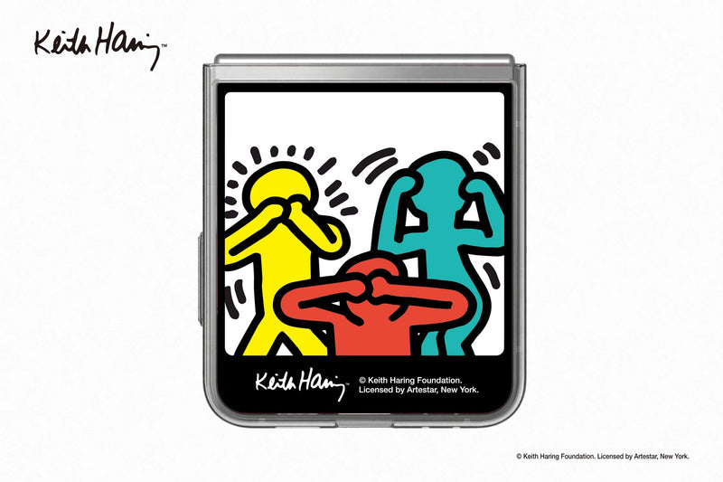 SAMSUNG Flipsuit Card for Galaxy Z Flip6 - Keith Haring Photo Mobile Phone Case