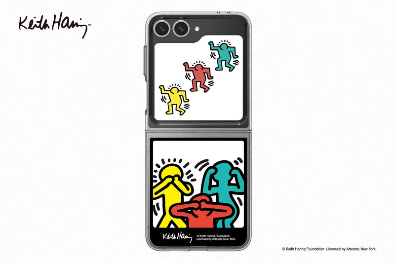 SAMSUNG Flipsuit Card for Galaxy Z Flip6 - Keith Haring Photo Mobile Phone Case