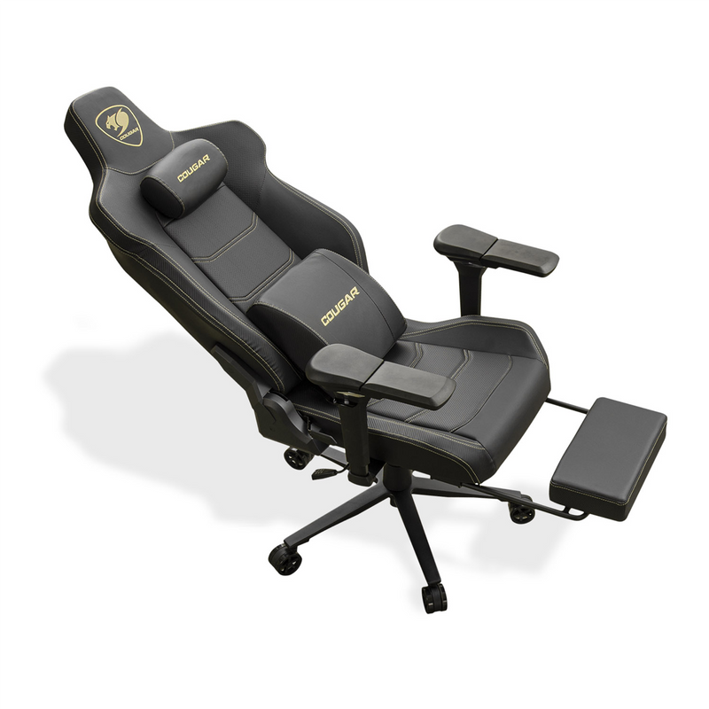 Cougar Armor EVO M Gaming Chair with 5D adjustable armrests and Retractable Footrest