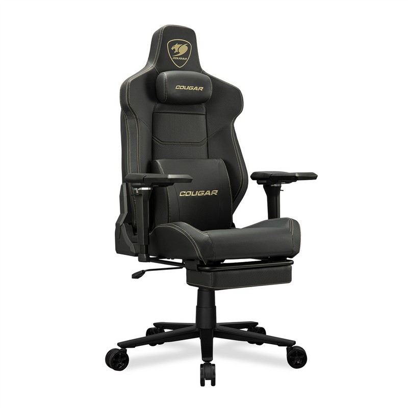 Cougar Armor EVO M Gaming Chair with 5D adjustable armrests and Retractable Footrest