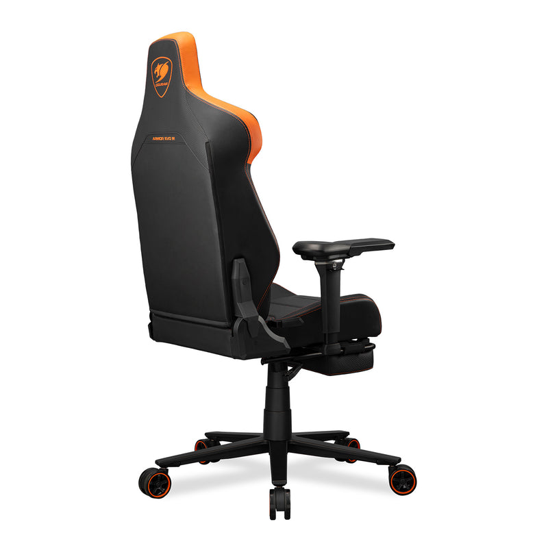 Cougar Armor EVO M Gaming Chair with 5D adjustable armrests and Retractable Footrest