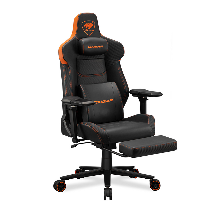 Cougar Armor EVO M Gaming Chair with 5D adjustable armrests and Retractable Footrest