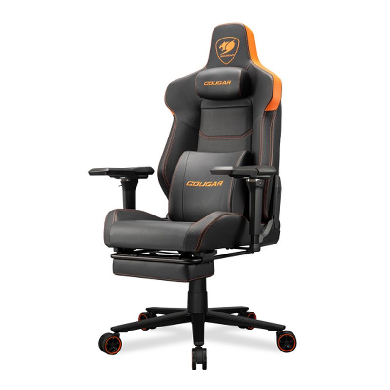 Cougar Armor EVO M Gaming Chair with 5D adjustable armrests and Retractable Footrest