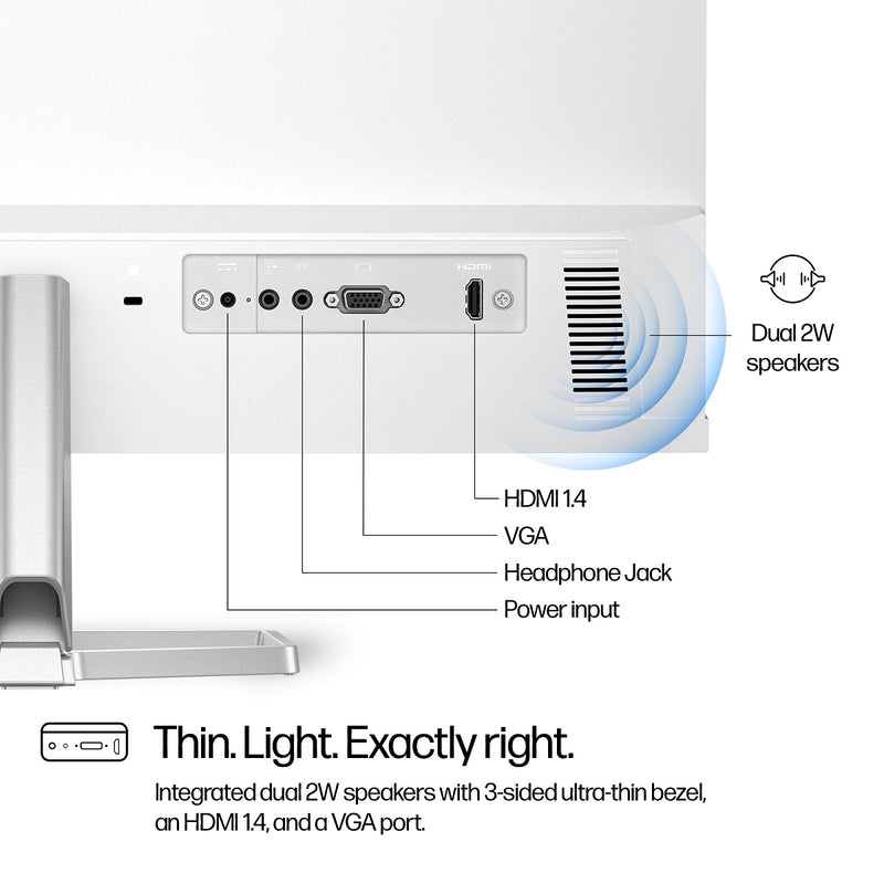 HP 惠普 S5 524sa 23.8" 100Hz FHD 顯示器（帶揚聲器）