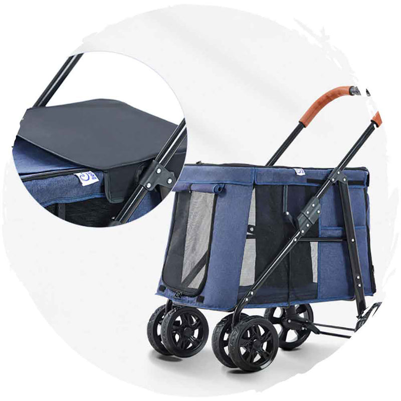 BELLO Fashionable Foldable Dog Stroller (load weight: 30kg)