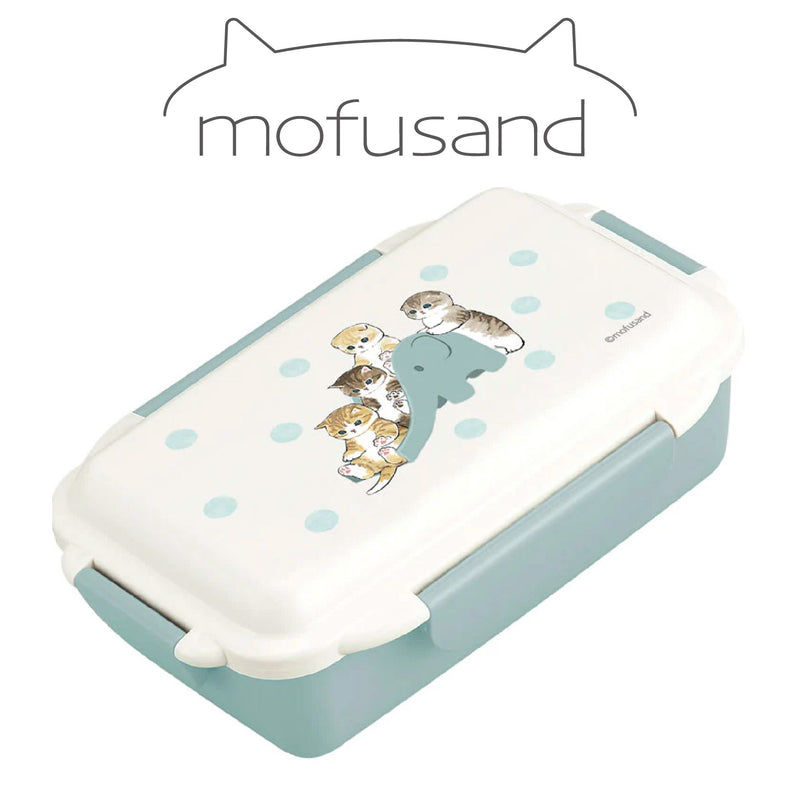 Mofusand 53-3031 日本製 Mofusand 500ML 綠色便當盒