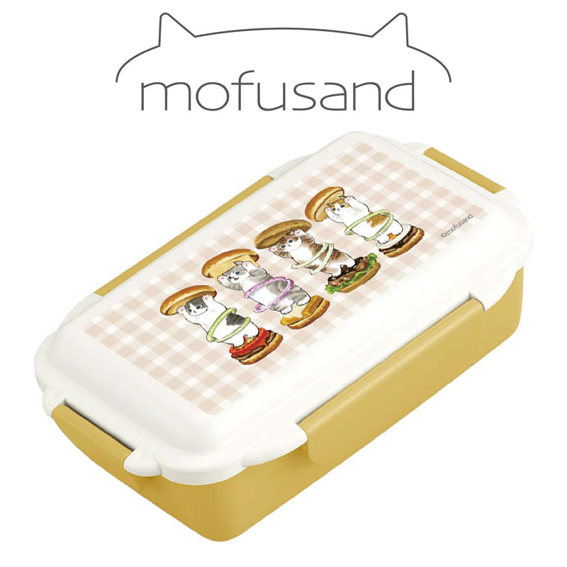 Mofusand 53-3033 日本製 Mofusand 500ML 黃色便當盒