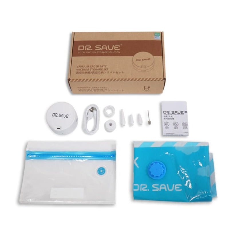 Dr. Save DUO USB rechargeable Vacuum Pump Plus Inflatable Pump Set