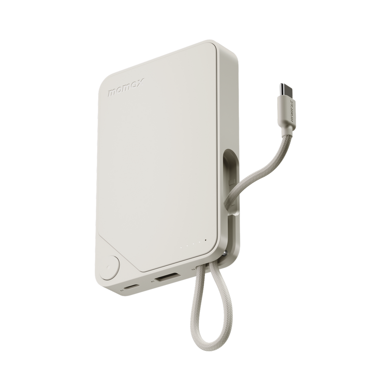 Momax 1-Power X Battery Pack (10000mAh) with Built-in USB-C Cable