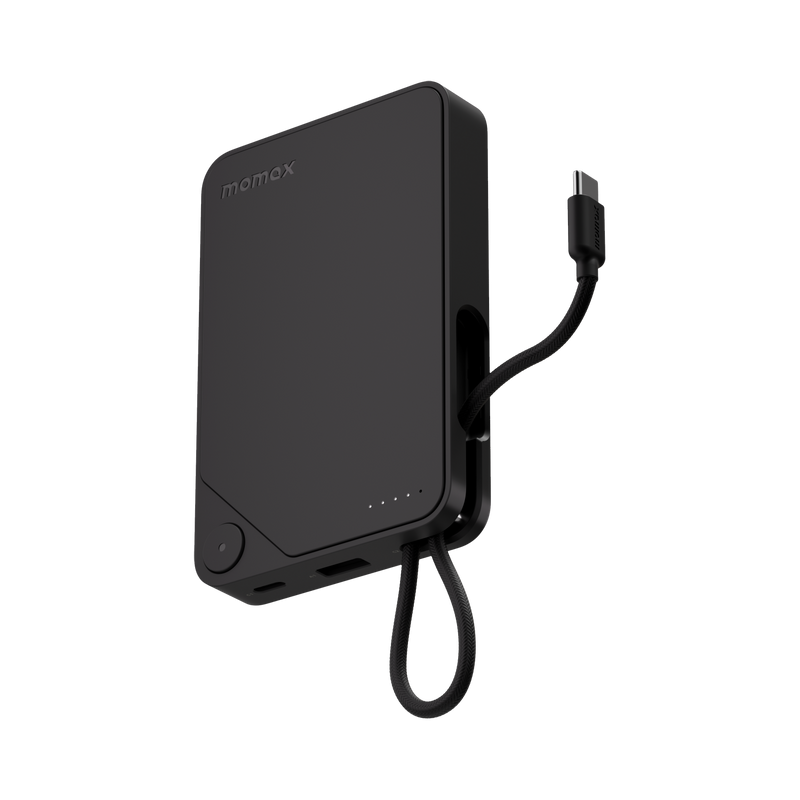 Momax 1-Power X Battery Pack (10000mAh) with Built-in USB-C Cable