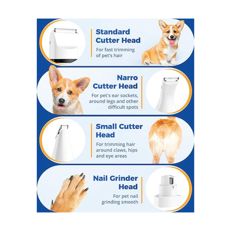 Oneisall Quiet Clippers Dog Cat 4 in 1 Complete Set - N12