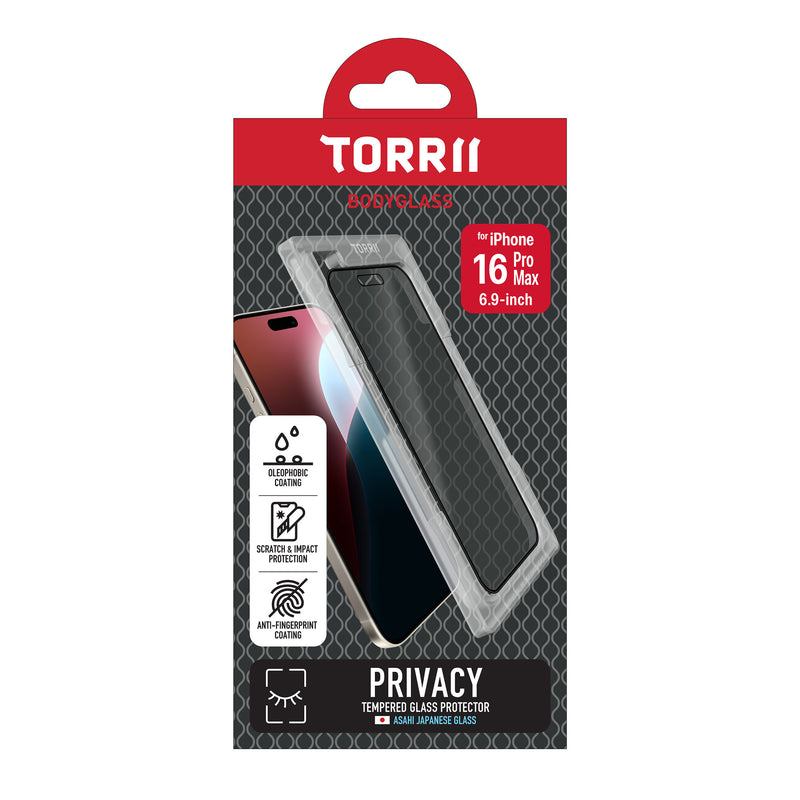 Torrii iPhone 16 Pro Max 防窺玻璃保護貼