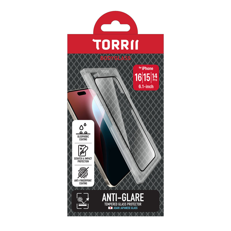 Torrii ANTI-GLARE BODYGLASS for iPhone 16