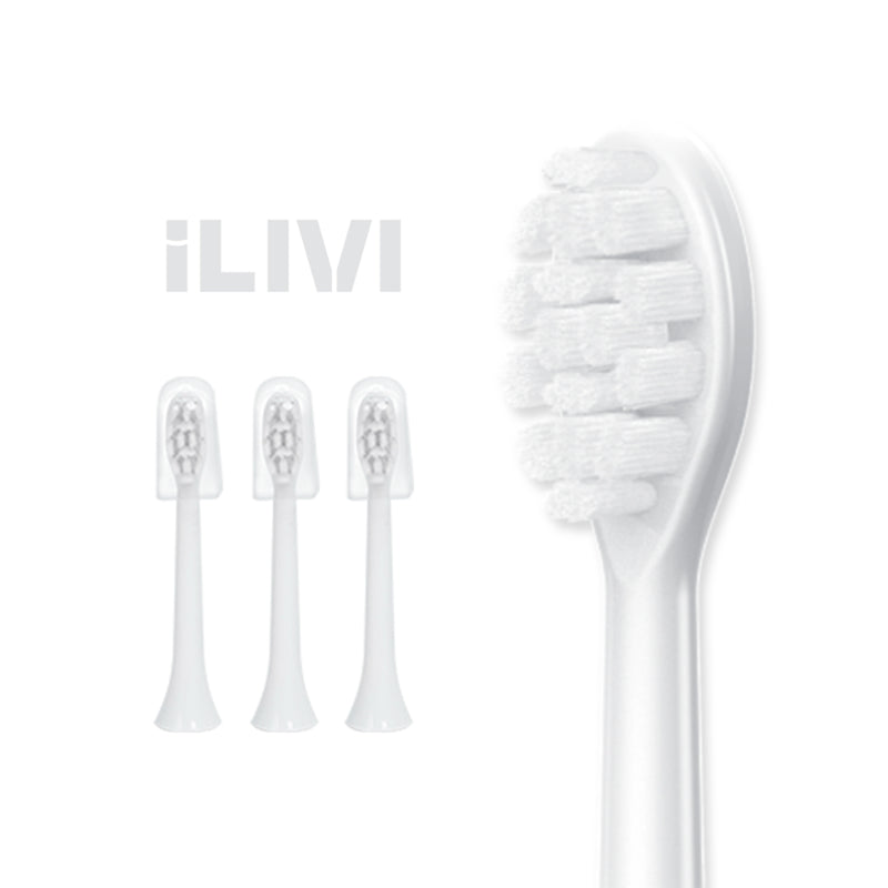 iLivi IV-TH01 革新代掃振4D全模式多頭潔齒護齦電動智慧牙刷 PRO-替換刷頭*3個